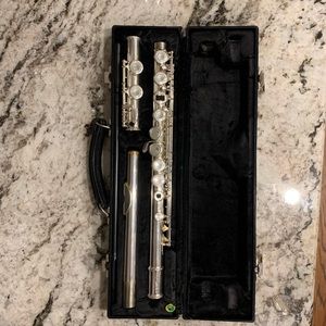 Silver Flute with Case